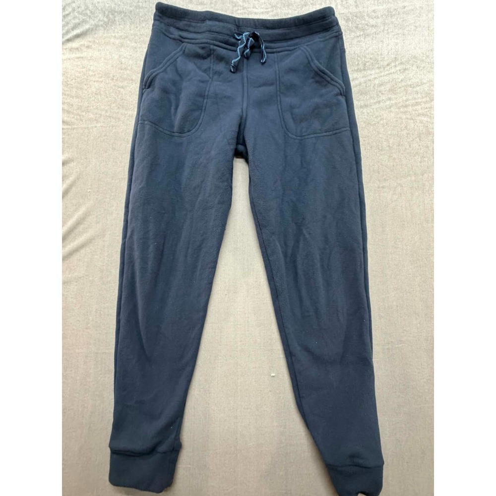 Patagonia Women‎ Worn Wear Sweatpants 100% Recycled Polyester Blue sz Small